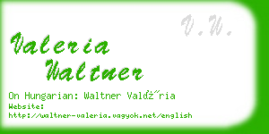 valeria waltner business card